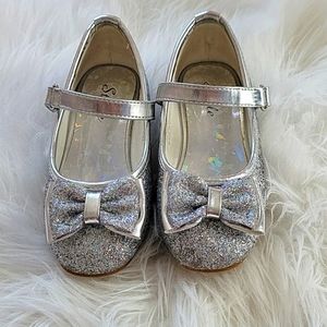 Stelle Silver Sparkle Dress Shoes Toddler  Girl size 9